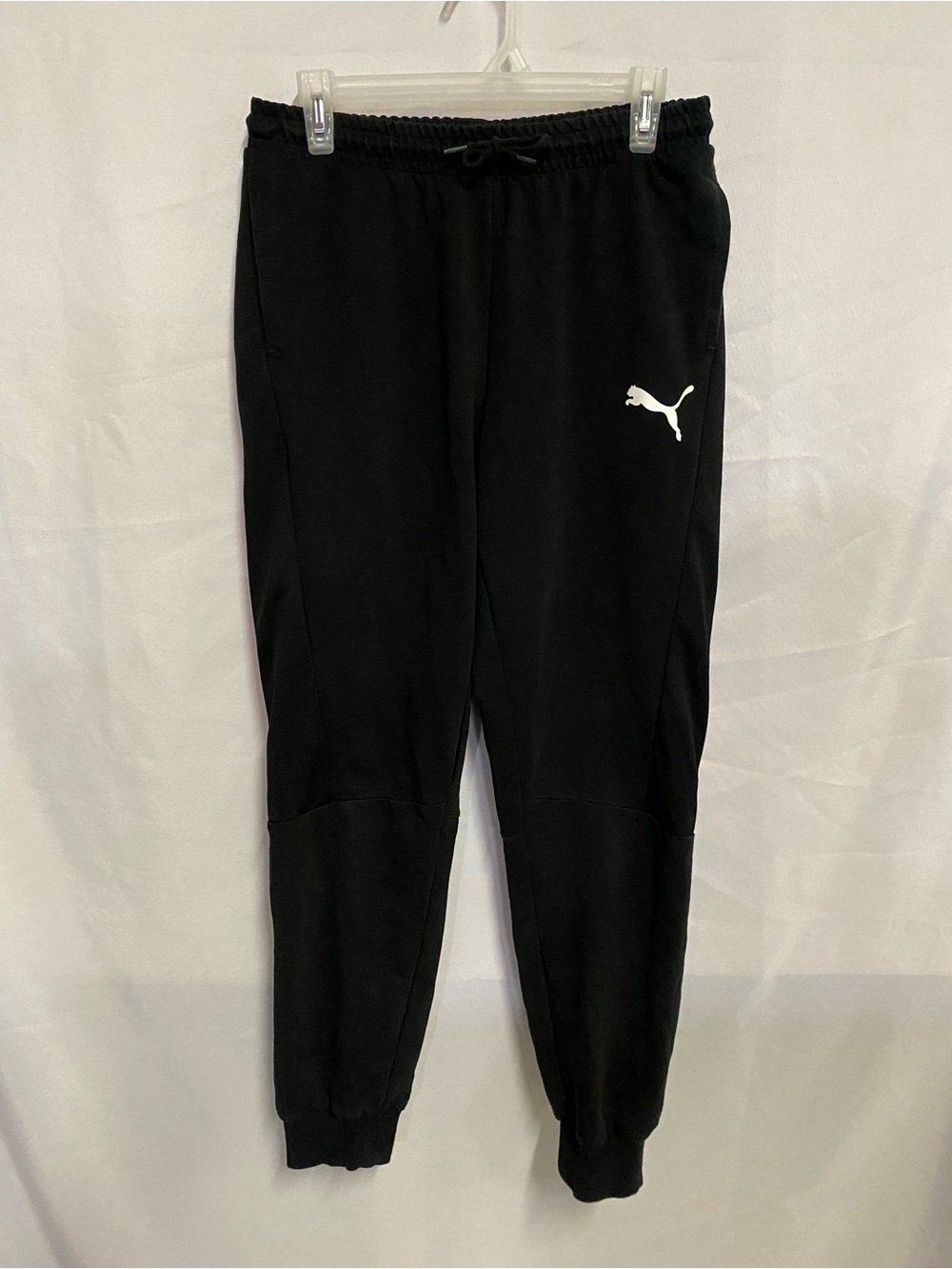 Puma Woman’s Black Logo Jogger Bottoms